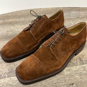 NEW Marco Evani Men’s Italian Sueded Lace Up Shoes Size 10